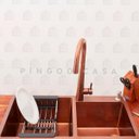 Ver imagem 2 de Torneira para cozinha Gourmet Misturador Monocomando Extensível em Aço inox Escovado Apurema