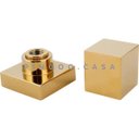 Ver imagem 2 de Acabamento de Registro em Metal Quadrado Mearim Pingoo.casa - Dourado