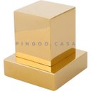 Ver imagem 3 de Acabamento de Registro em Metal Quadrado Mearim Pingoo.casa - Dourado