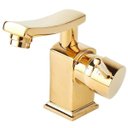 Ver imagem 1 de Torneira para banheiro Misturador Monocomando baixa Moju Pingoo.casa - Dourado