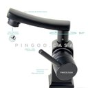 Ver imagem 3 de Torneira para banheiro Misturador Monocomando baixa Moju Pingoo.casa - Preto