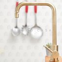 Ver imagem 2 de Torneira para cozinha Misturador Monocomando em Aço Inox Escovado Potengí Pingoo.casa - Dourado