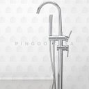 Ver imagem 2 de Misturador para banheira Monocomando de Piso Uraim Pingoo.casa - Cromado