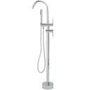 Ver imagem 1 de Misturador para banheira Monocomando de Piso Uraim Pingoo.casa - Cromado