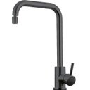 Ver imagem 1 de Torneira para cozinha Misturador Monocomando em Aço Inox Escovado Potengí Pingoo.casa - Preto