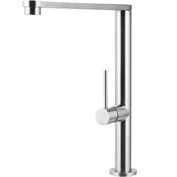 Torneira para cozinha Gourmet Misturador Monocomando em Aço inox Escovado Miranda Pingoo.casa - - 1