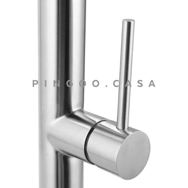 Torneira para cozinha Gourmet Misturador Monocomando em Aço inox Escovado Miranda Pingoo.casa - - 3
