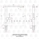 Ver imagem 6 de Torneira para cozinha Gourmet Misturador Monocomando em Aço inox Escovado Miranda Pingoo.casa -