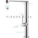 Ver imagem 5 de Torneira para cozinha Gourmet Misturador Monocomando em Aço inox Escovado Miranda Pingoo.casa -