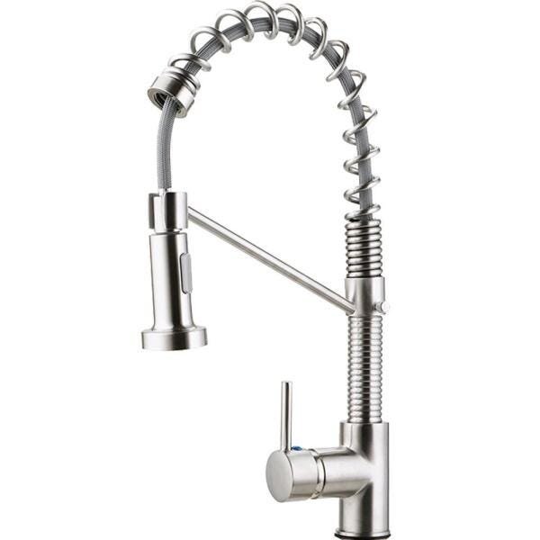 Torneira para cozinha Gourmet Misturador Monocomando Extensível em Aço inox Escovado Araguari - 1