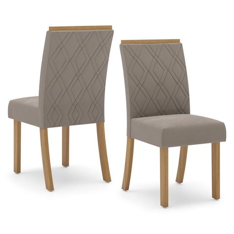 Cadeira Sala de Jantar Vita Nature/bege - Henn