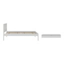 Ver imagem 4 de Cama de Solteiro para Colchão 88 X 188 Cm com Penteadeira 90cm Suspensa Multimóveis Cr35248 Branco