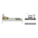 Ver imagem 5 de Cama de Solteiro para Colchão 88 X 188 Cm com Penteadeira 90cm Suspensa Multimóveis Cr35248 Branco
