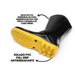 Bota De Pvc Nº39 Marluvas 100awork Ca Pra Cano Longo Com Forro - 4 Bota De Pvc Nº39 Marluvas 100awork Ca Pra Cano Longo Com Forro - 4