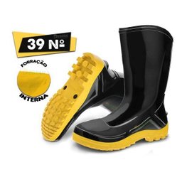 Bota De Pvc Nº39 Marluvas 100awork Ca Pra Cano Longo Com Forro - 2 Bota De Pvc Nº39 Marluvas 100awork Ca Pra Cano Longo Com Forro - 2