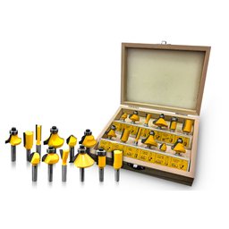 Jogo de Fresa para Madeira 12 peças Titanium - 1