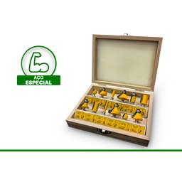 Jogo de Fresa para Madeira 12 peças Titanium - 3