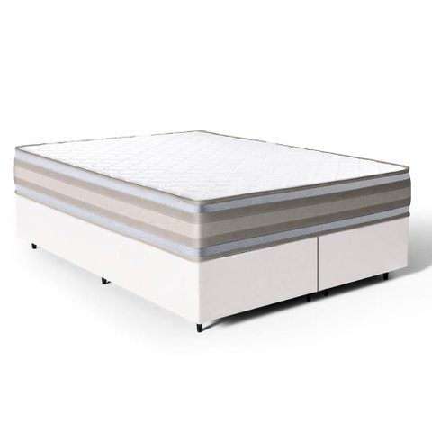 Cama Box com Colchão de Espuma D33 Double Face Territory Hellen Queen 158cm