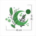 Ver imagem 5 de Adesivo Floral Boho Verde Estilo Nórdico 45x38 Minimalista Mod.05