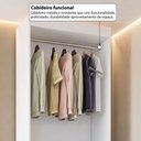 Ver imagem 5 de Closet Solteiro Andorra 2 Gavetas Branco - Pnr Móveis