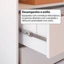 Ver imagem 4 de Closet Solteiro Andorra 2 Gavetas Branco - Pnr Móveis