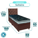 Ver imagem 3 de Cama + Bau Blindado e Colchão D28 Solteiro - Conforto Paropas + Cabeceira