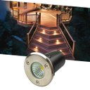 Ver imagem 1 de Balizador Spot Led Cob 3w Branco Quente Bivolt Ip66 de Embutir em Piso Chão Gramado Caminho Jardim