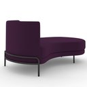 Ver imagem 7 de Sofá Chaise Longue Sala de Estar Living Lucca Direito D02 Veludo Roxo C-292 - Lyam Decor