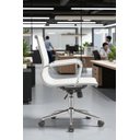 Ver imagem 7 de Kit 4 Cadeiras de Escritório Diretor Eames em Couro - Branco