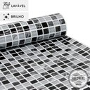 Ver imagem 1 de Papel de parede lavavel para banheiro - Pastilha Preto