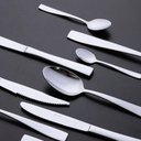 Ver imagem 7 de Jogo 24 Colheres Aço Inox para Sobremesa Pisa 19cm Talheres Mesa Posta Cozinha