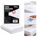 Ver imagem 1 de Capa Colchao Queen Impermeavel Protetora Master Comfort Antialergico Malha Slim Elastico Comfortavel