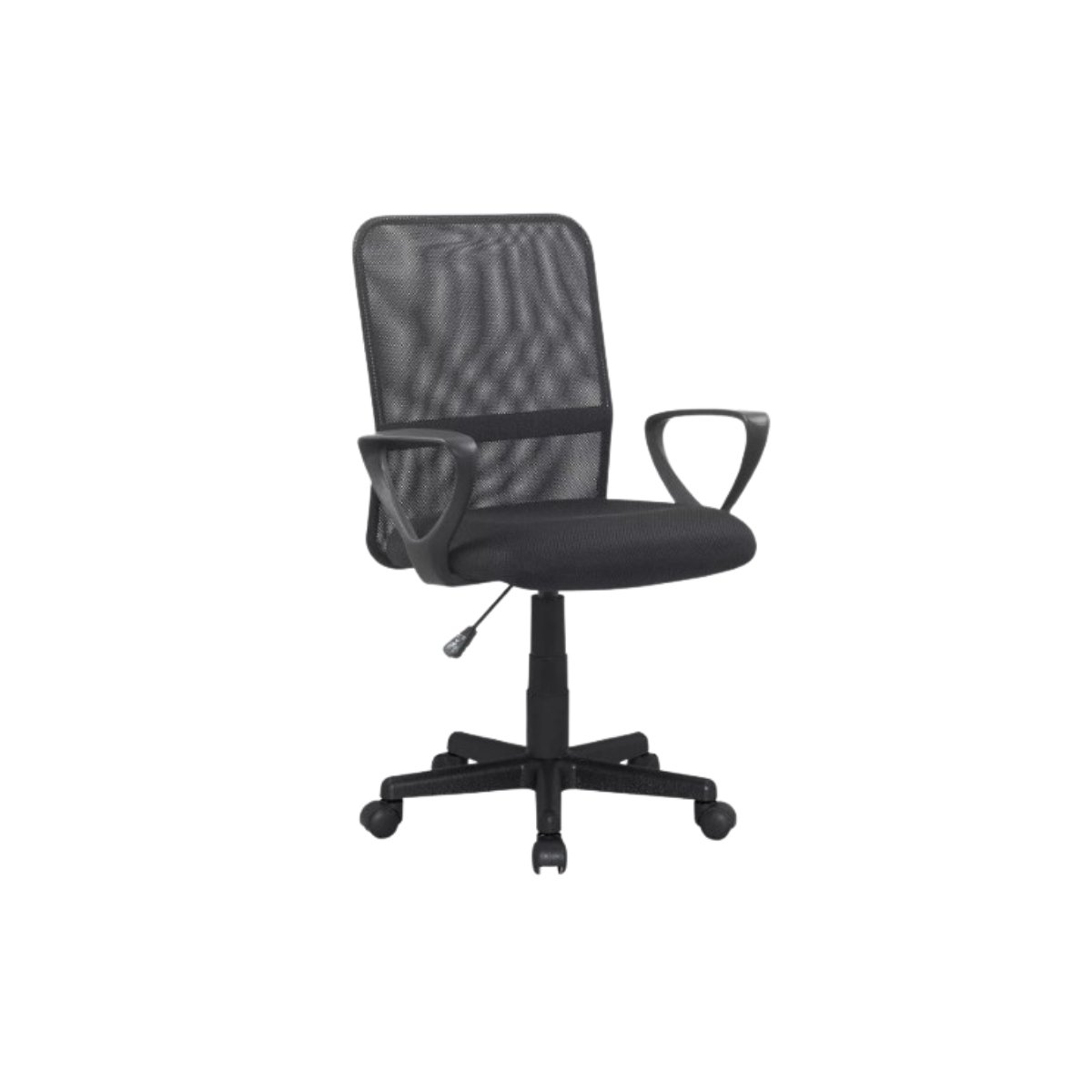 Cadeira de Escritório Trevalla Tl-cde-04-1 Ergonômica Preta com Estofado de Malha