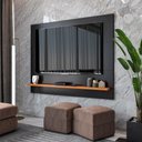 Ver imagem 1 de Painel para Tv até 50 Polegadas Bahamas 136cm - Via Nossa - Preto e Cedro