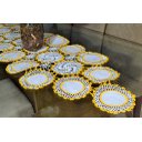 Ver imagem 1 de Caminho de Crochê Linha Cléa 1,55m - Amarelo Ouro Arte & Tear Caminho de mesa crochê