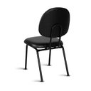 Ver imagem 3 de Cadeira Ágata Executiva Pé Palito L Duplo Courvin Preto