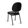 Cadeira Ágata Executiva Pé Palito L Duplo Courvin Preto - 3