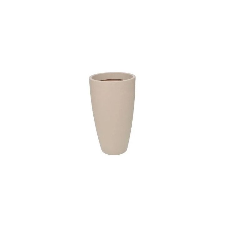 VASO MALTA CONE 38 X 55 CM GRANITO AREIA
