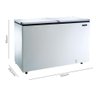 Freezer Horizontal 437L 2 Portas Superiores Esmaltec Branco - 3