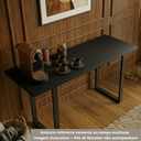 Ver imagem 2 de Prateleira 70x20 Tampo Mesa Mdf 15mm Preto 20x70 Arrigo Móveis