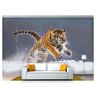 Papel De Parede Animais Tigre Correndo 3D 7,50M² Anm231 - 1