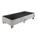 Ver imagem 5 de Cama Box Base C/auxiliar Universal Casal Sommier Rústico Bordado White (138x188x30) - Paropas