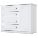 Ver imagem 6 de Berço Americano Multifuncional Formare Branco Acetinado – Matic e Cômoda Infantil Americano Branco H