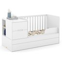 Ver imagem 3 de Berço Americano Multifuncional Formare Branco Acetinado – Matic e Cômoda Infantil Americano Branco H