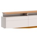 Ver imagem 3 de Rack Classic +3G 180cm Off White com Nature - Imcal Móveis