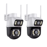 Kit 2 Câmera Importada Wi-fi Smart Lente Dupla Externa - 1