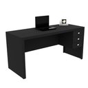 Ver imagem 2 de Escrivaninha Mesa para Escritório com 3 Gavetas Me4113 Tecnomobili Preto