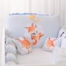 Kit Berço com 10 Peças Fofura Fox Azul Bebê Carolina Baby - 7