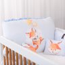 Kit Berço com 10 Peças Fofura Fox Azul Bebê Carolina Baby - 1