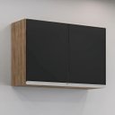 Ver imagem 2 de Armário Aéreo 80cm Isis Freijo Preto
